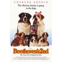 Beethoven's 2nd movie poster print featuring the lovable St. Bernard.