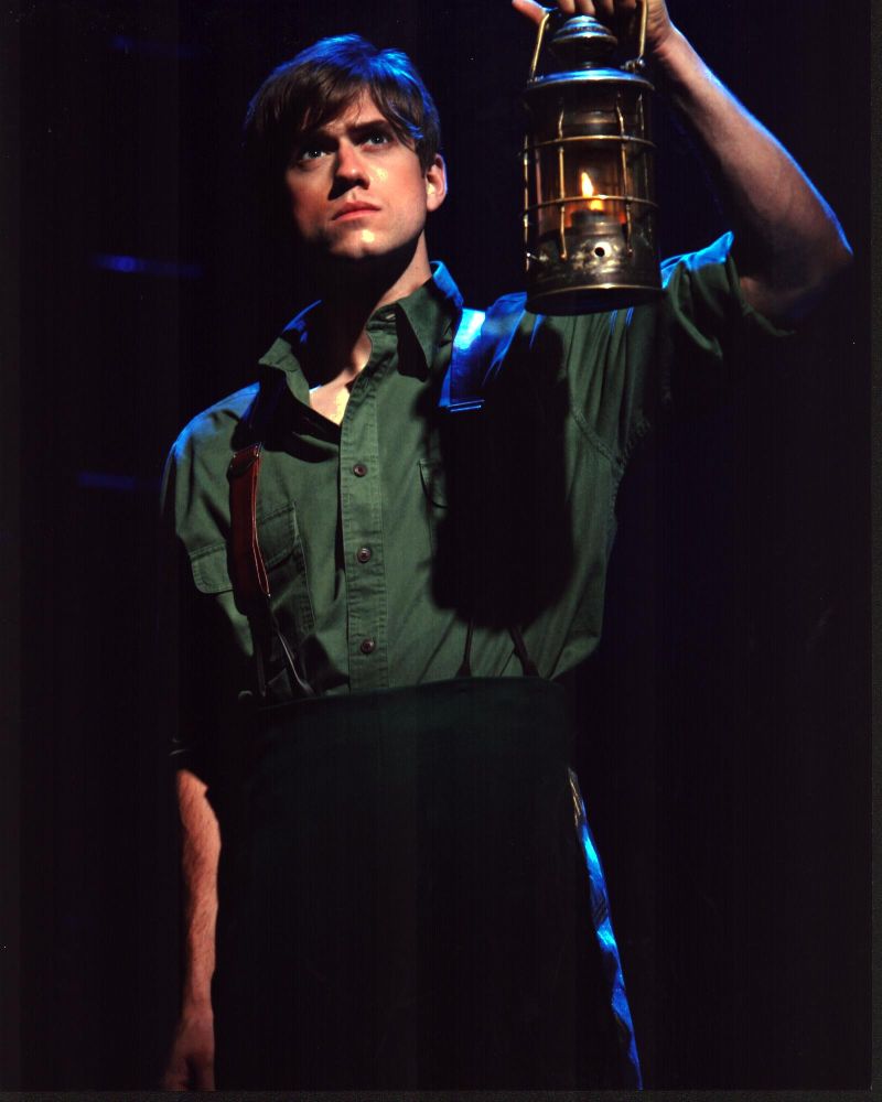 Aaron Tveit holding lantern in Wicked photo print