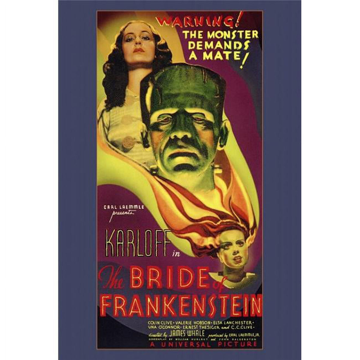 The Bride of Frankenstein Movie Poster Print 27x40
