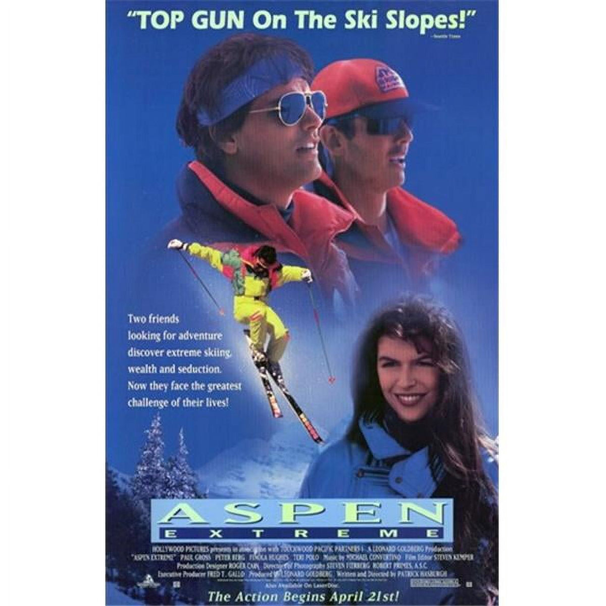 Aspen Extreme Movie Poster - 11x17 print showcasing skiing adventure.