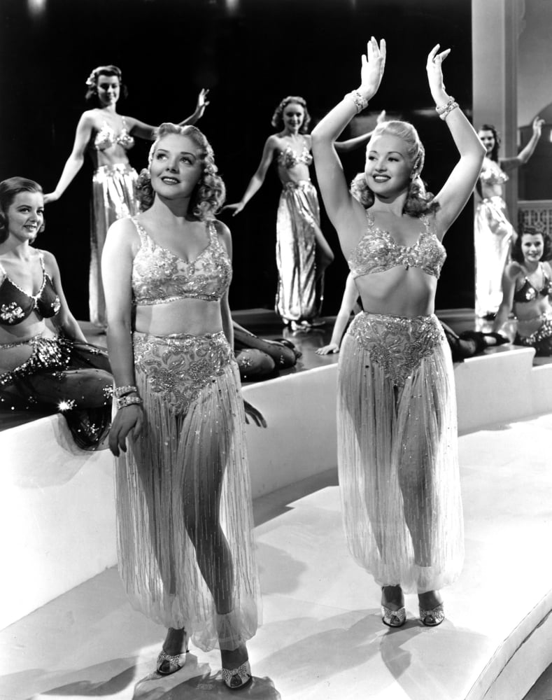 Tin Pan Alley photo print featuring Alice Faye and Betty Grable, 1940 classic film.