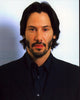 Keanu Reeves photo print in black shirt and blazer