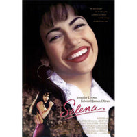 Selena movie poster print 27x40 featuring vibrant colors and iconic imagery.
