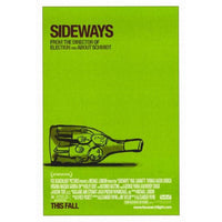 Sideways movie poster print in 27x40 size, perfect for film lovers.