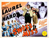 Swiss Miss movie lobby card poster print featuring Laurel and Hardy.