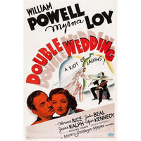 Double Wedding movie masterprint poster featuring William Powell and Myrna Loy from 1937.