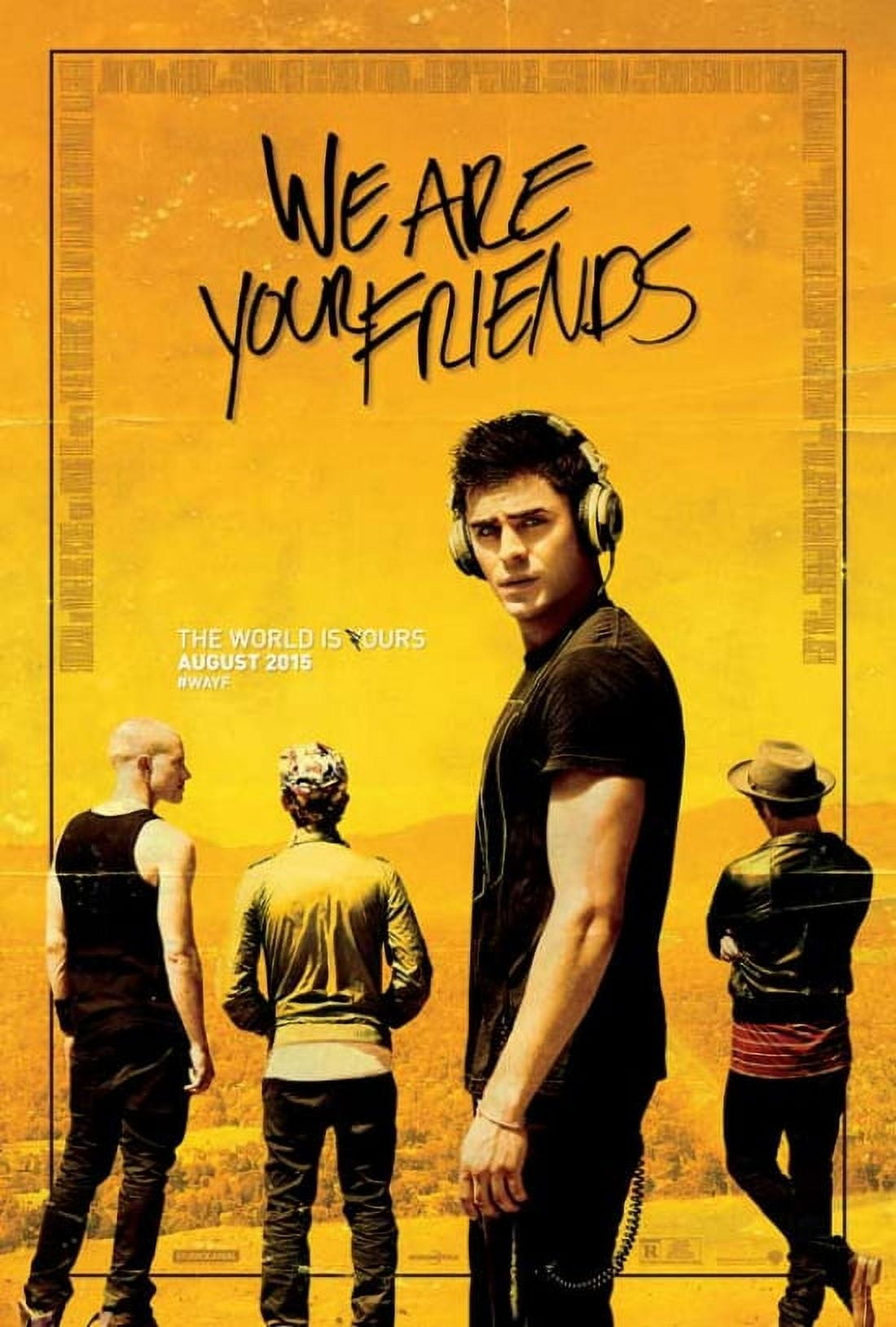 We Are Your Friends Movie Poster 27x40 - vibrant and dynamic art for fans.