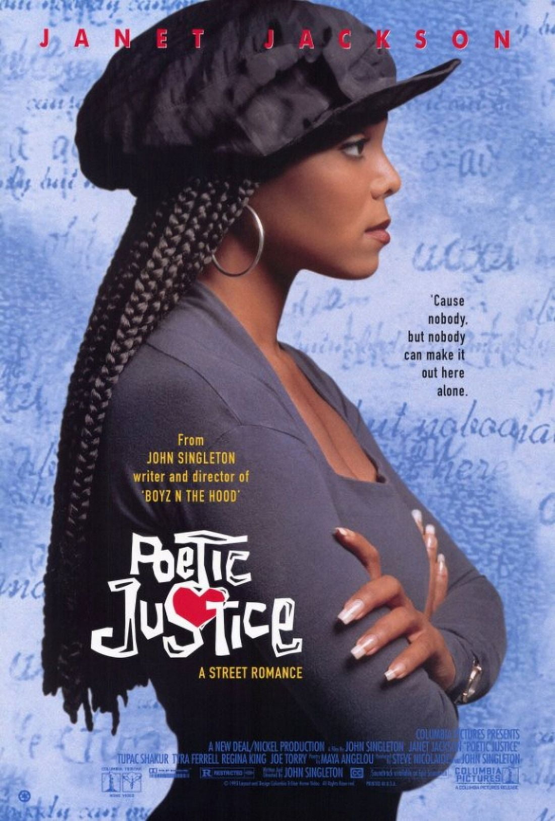 Poetic Justice Movie Poster Print in 27x40 size showcasing iconic imagery.