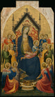 Madonna and Child with Musical Angels art print by Gherardo Starnina, featuring musical angels.