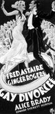 Fred Astaire and Ginger Rogers black and white photo print from The Gay Divorcee.