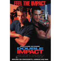 Double Impact Movie Poster - 11x17 print for home décor.