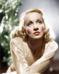 Vintage photo print of Marlene Dietrich from the 1930s, available in multiple sizes.