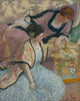 The Parrots Fine Art Print by Frederick Carl Frieseke showcasing vibrant colors and intricate details.