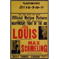 Joe Louis vs. Max Schmeling movie poster 11x17