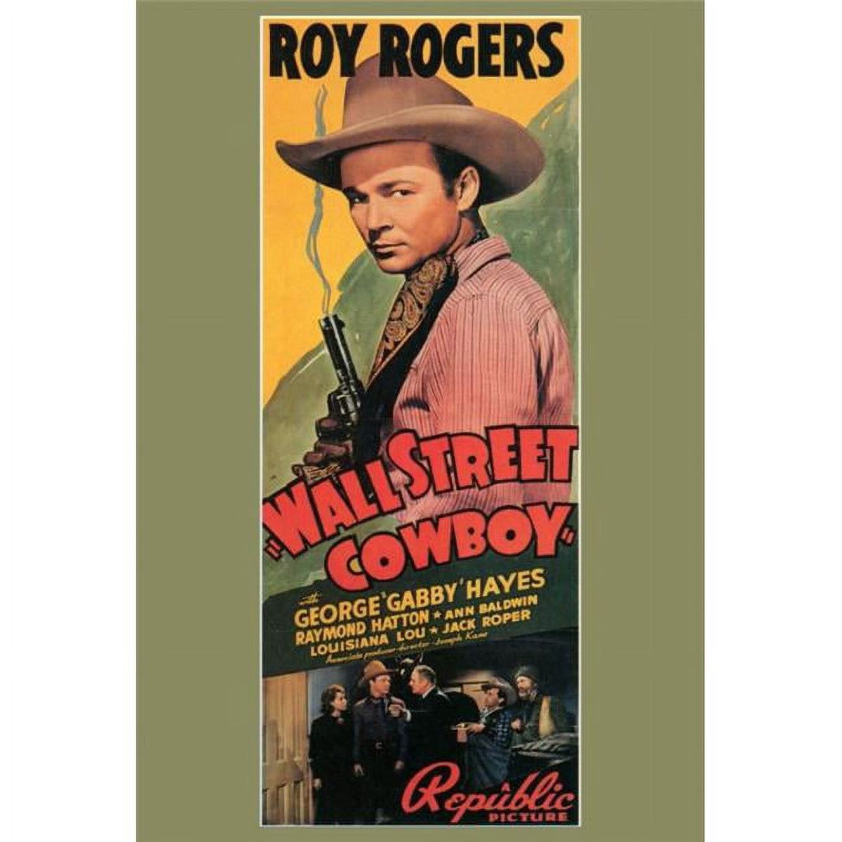 Wall Street Cowboy Movie Poster Print - 27x40 inches, vibrant design.