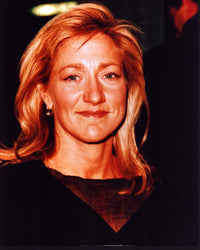 Edie Falco close-up photo print in black sweater