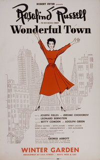 Wonderful Town Musical Comedy Poster Print featuring Rosalind Russell