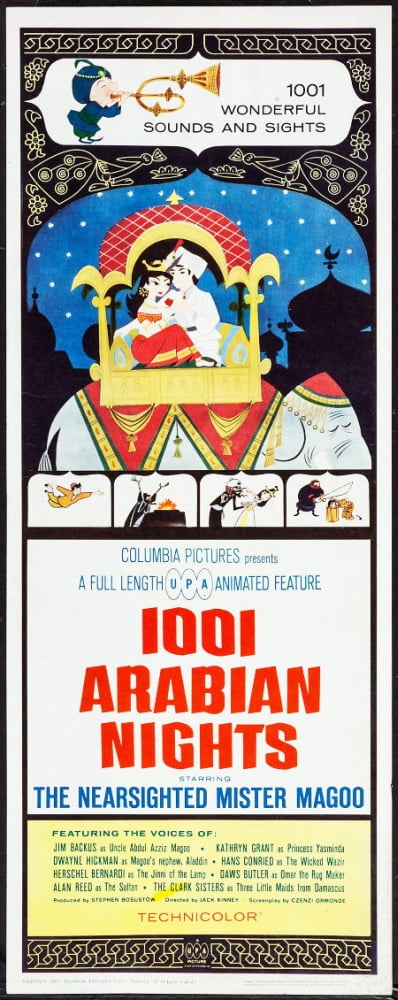 1001 Arabian Nights Mr. Magoo Movie Masterprint Poster Print