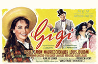 Gigi Movie Masterprint Poster featuring Maurice Chevalier and Leslie Caron