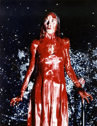 Carrie movie poster featuring Sissy Spacek - 1976 horror classic.
