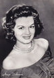 Angie Dickinson headshot photo print featuring a necklace, available in multiple sizes.