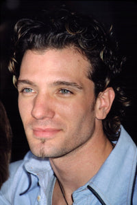 Jc Chasez at The Premiere of On The Line NYC Poster Print by Cj Contino, vibrant and iconic pop culture art.