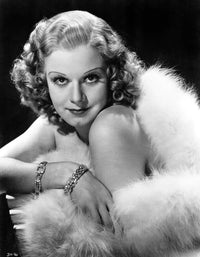 Jean Harlow portrait photo print capturing classic Hollywood glamour.