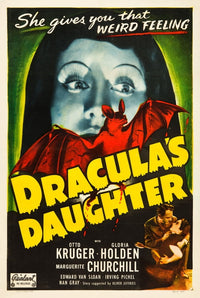 Dracula's Daughter Movie Masterprint Poster featuring Otto Kruger and Gloria Holden