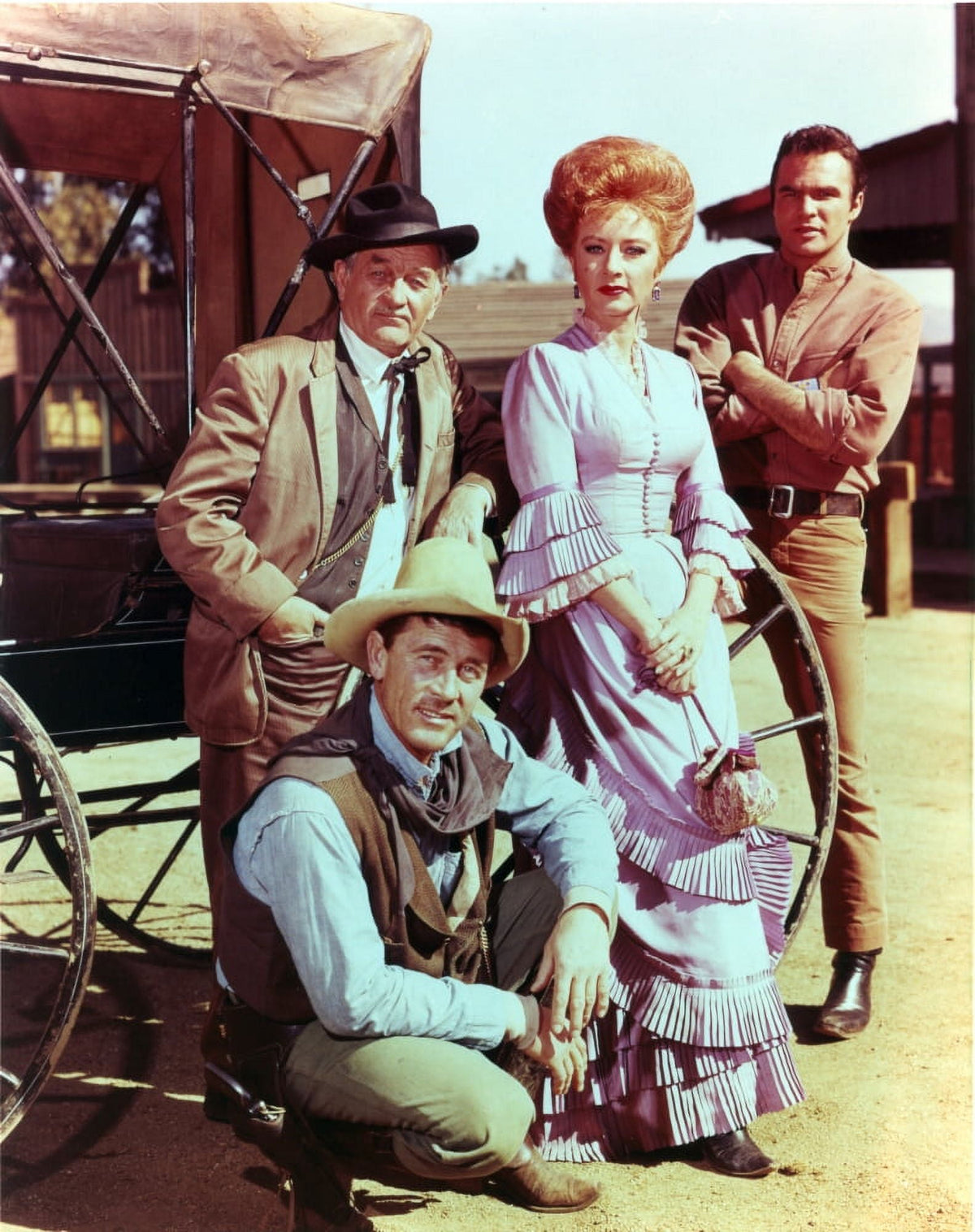 Classic Gunsmoke Cast Photo Print - Vintage TV Artwork