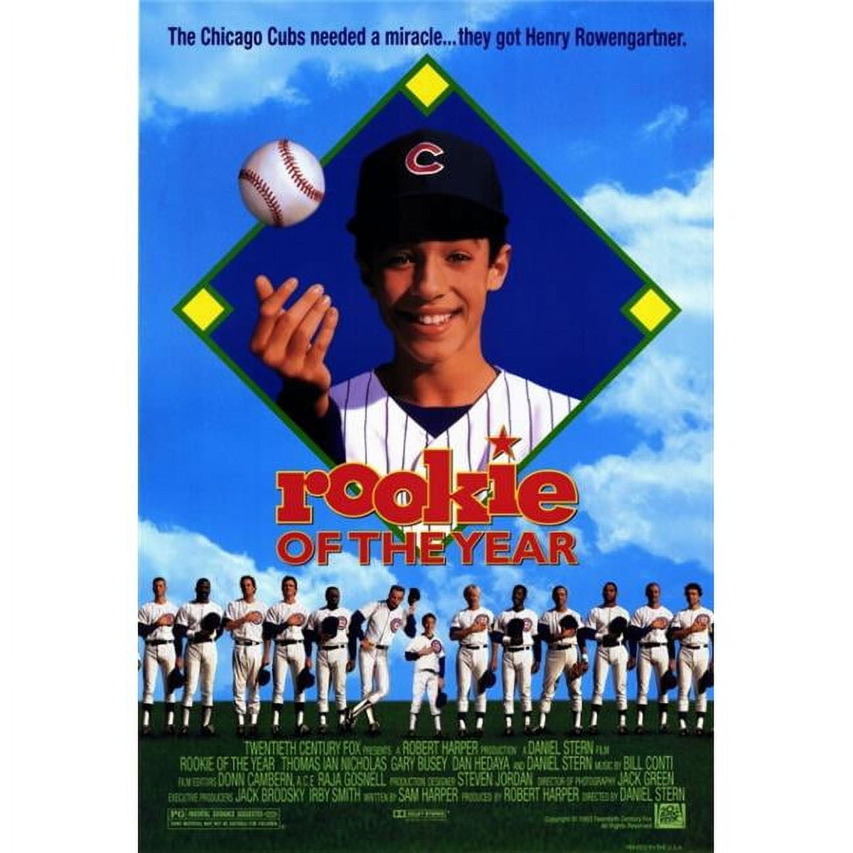Rookie of the Year Movie Poster Print in vibrant colors and classic design.