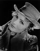 Greta Garbo iconic photo print with a huge black hat