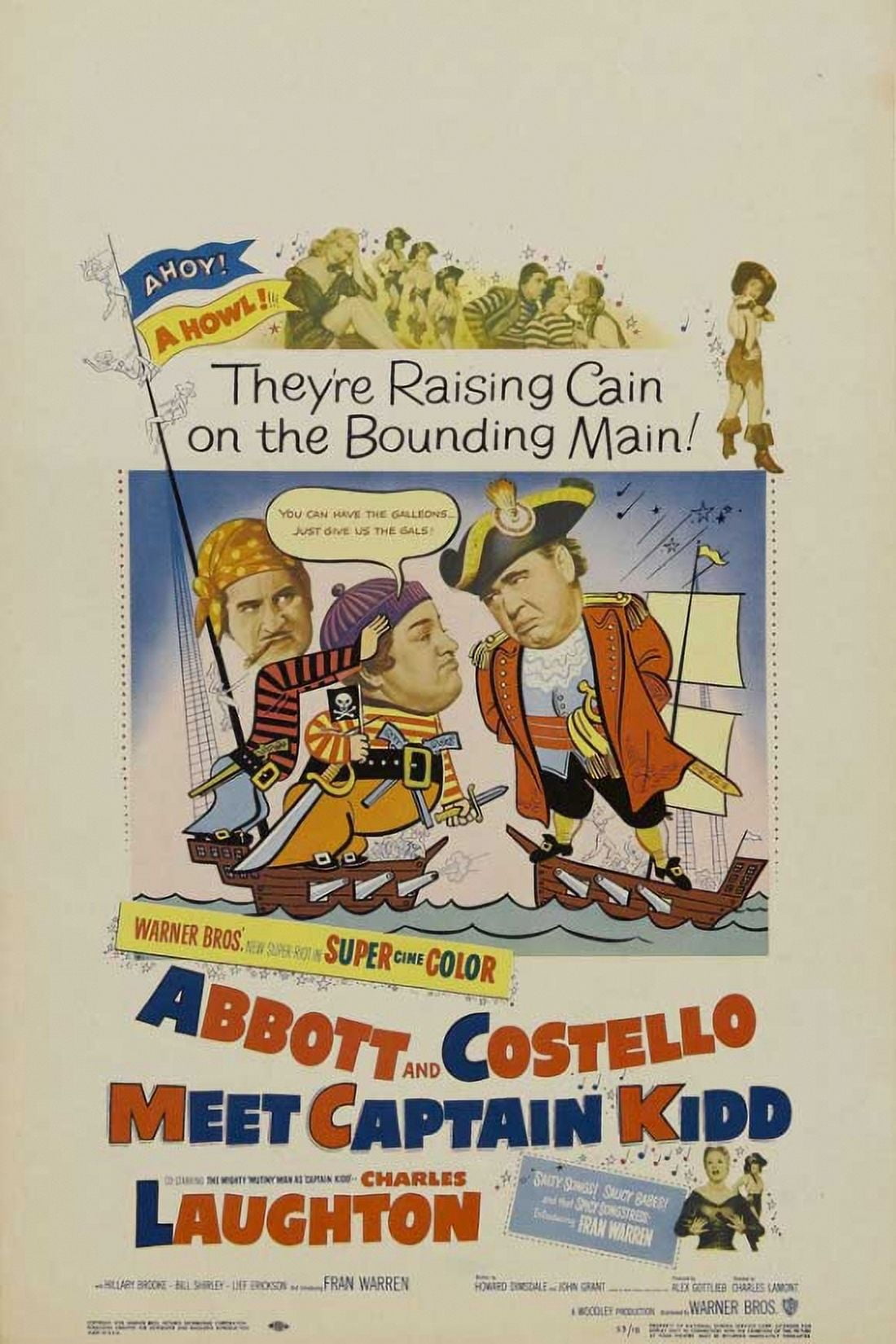 Abbott and Costello Meet Captain Kidd Movie Poster (11x17)