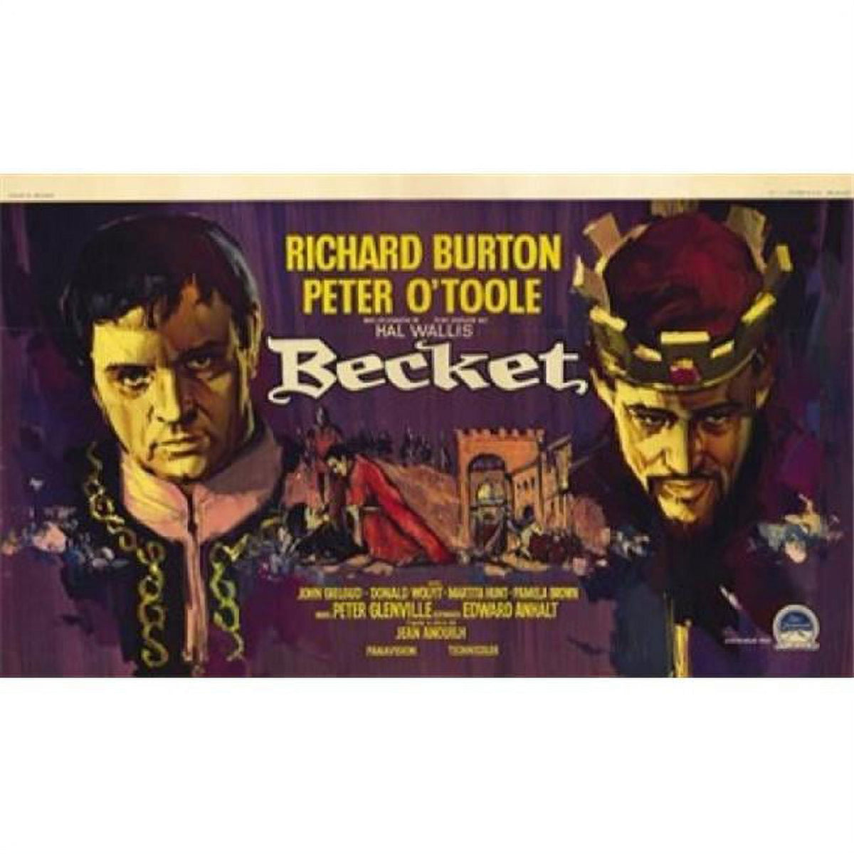 Becket Movie Poster 17x11 print showcasing dramatic cinema artwork.
