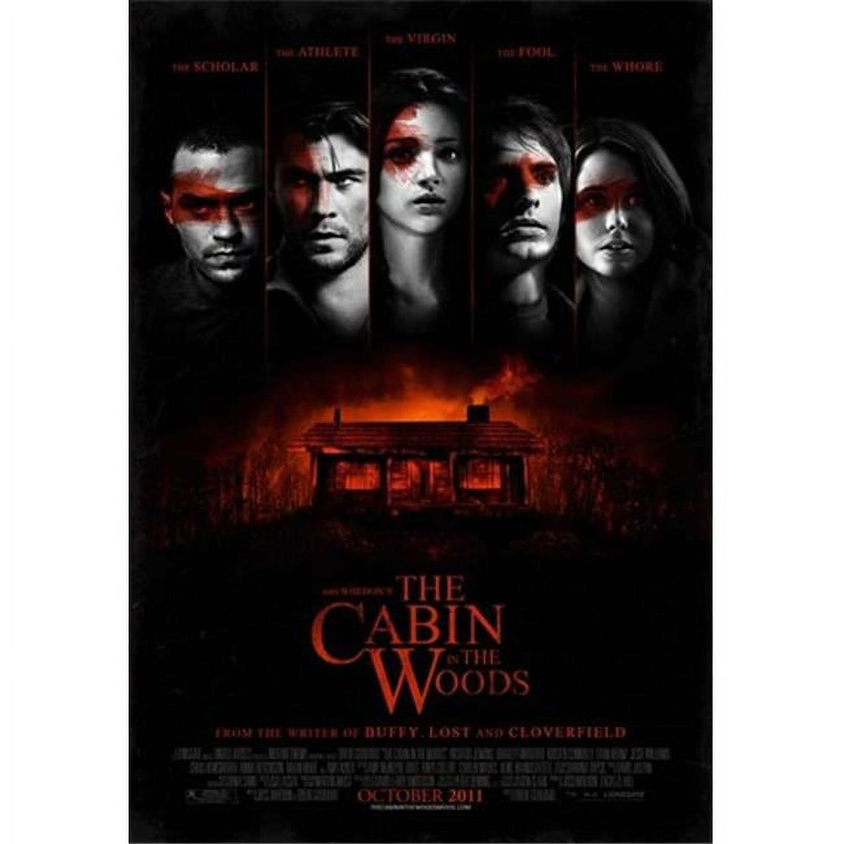 The Cabin in the Woods movie poster 11x17
