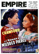 Mildred Pierce movie poster featuring Joan Crawford and Ann Blyth, 1945 classic film.
