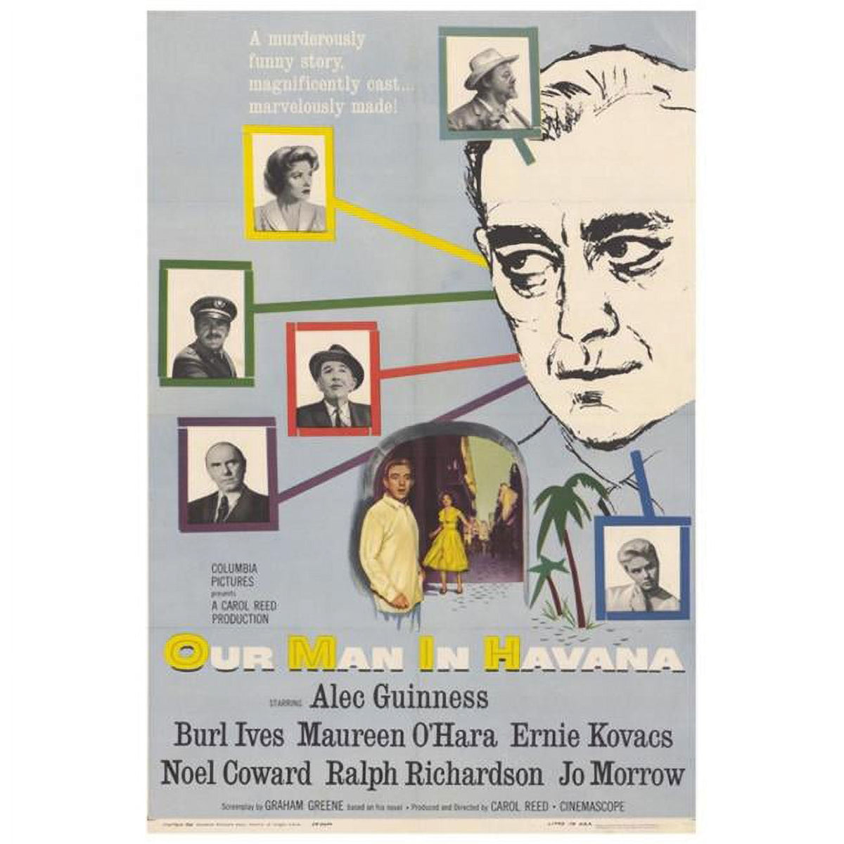 Our Man In Havana Movie Poster Print featuring classic film imagery.