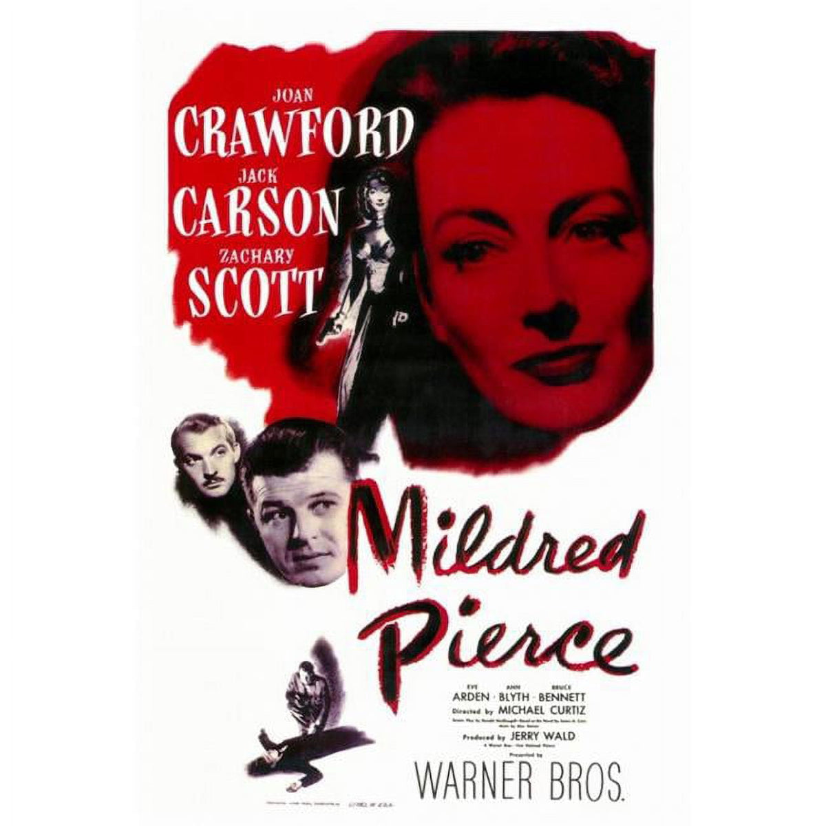 Mildred Pierce Movie Poster Print 27x40 - Classic Film Art