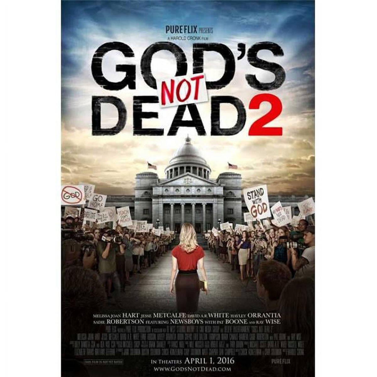 God's Not Dead 2 Movie Poster - 27x40 inches, inspirational film art.