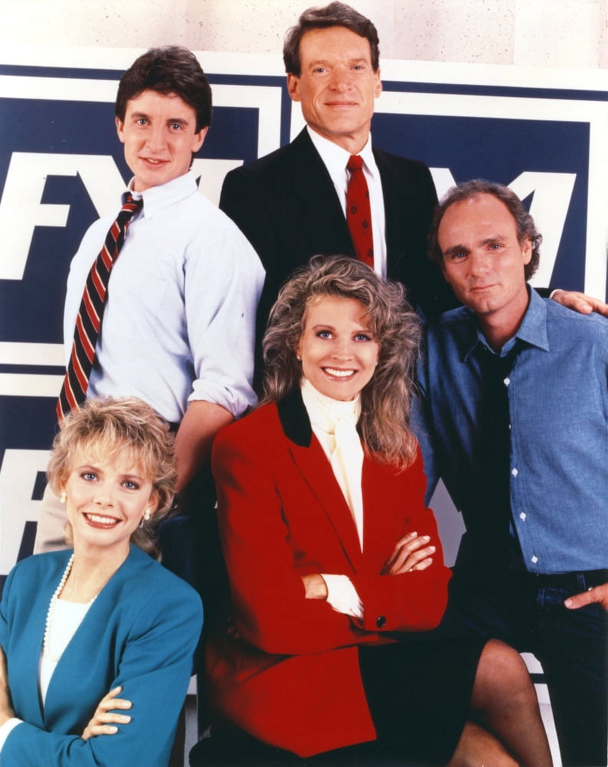 Murphy Brown Group Photo Portrait Print showcasing iconic characters from the series.