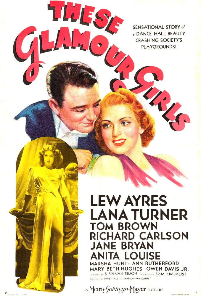 Glamour Girls Movie Masterprint Poster featuring Lana Turner and Lew Ayres.