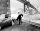 Vertigo movie photo print featuring James Stewart and Kim Novak, classic film art.