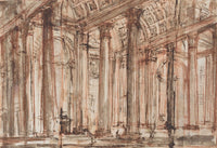 The Portico of the Pantheon poster print by Giovanni Battista Piranesi