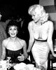 Sophia Loren and Jayne Mansfield dining together photo print