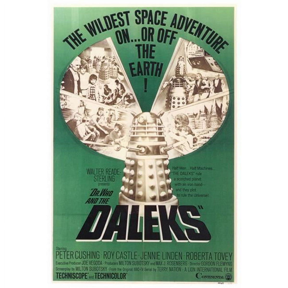 Dr. Who and the Daleks Movie Poster Print 27x40