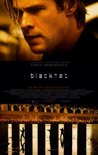 Blackhat Movie Poster 11x17 print showcasing thrilling cinema art.