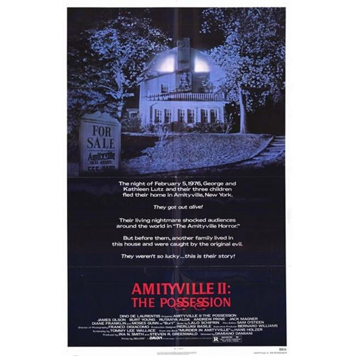 Amityville II: The Possession movie poster print (11x17) featuring horror film imagery.