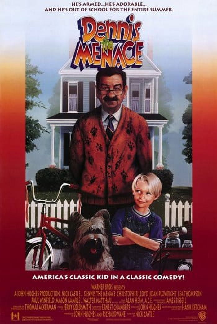 Dennis the Menace Movie Poster 11x17 print featuring playful character design.