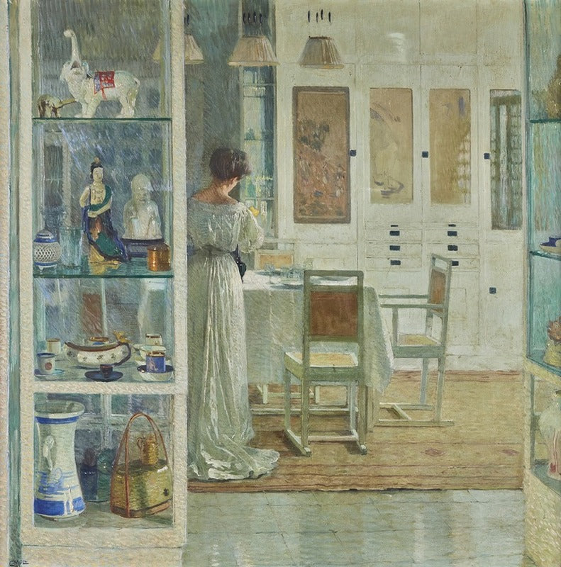 Wei��es Interieur (White Interior) art print by Carl Moll.