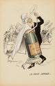 La Veuve Joyeuse (1923) art print by Georges Goursat featuring vibrant colors and vintage charm.