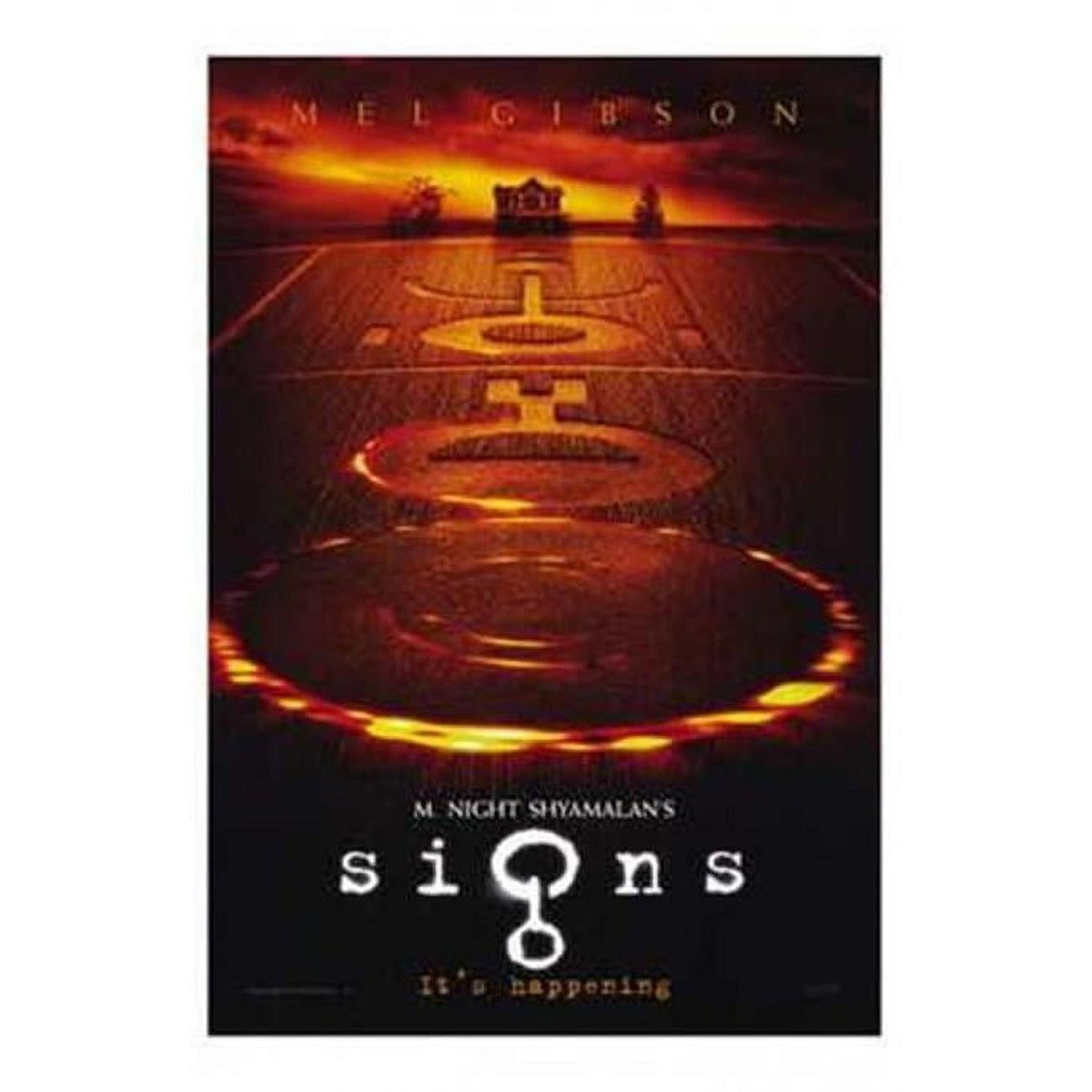 Signs movie poster 11x17 print featuring suspenseful artwork.